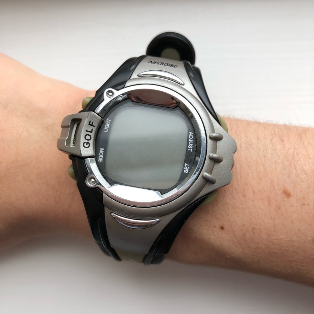 Vintage black & gray Men’s Nelsonic Golf watch - Picture 7 of 7